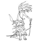 coloriage naruto sakura et hino